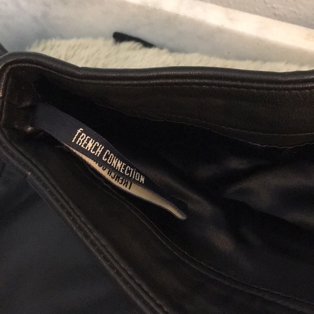 French Connection Side Split Leather Mini So Soft! - image 5